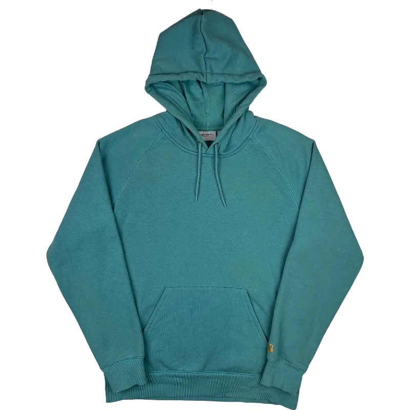 Carhartt Hooded Sleeve Logo Sweatshirt Teal Green