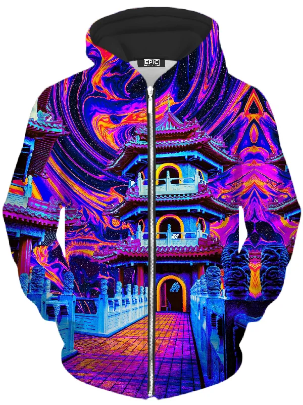 Enlightened Path Unisex Zip-Up Hoodie