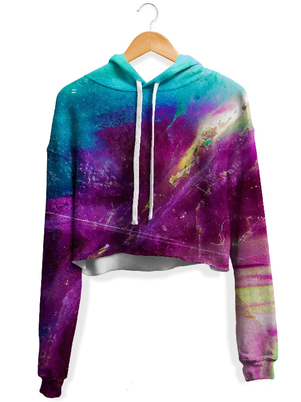 Open Path Fleece Crop Hoodie