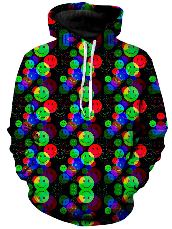 RGB Smile Glitch Unisex Hoodie