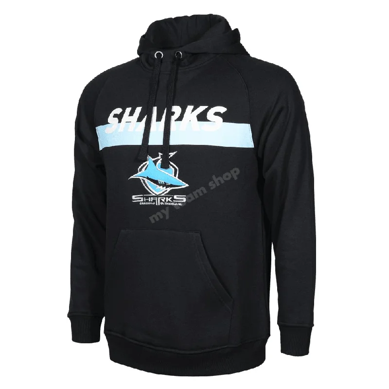 CRONULLA-SUTHERLAND SHARKS MENS NRL FLEECE HOODIE